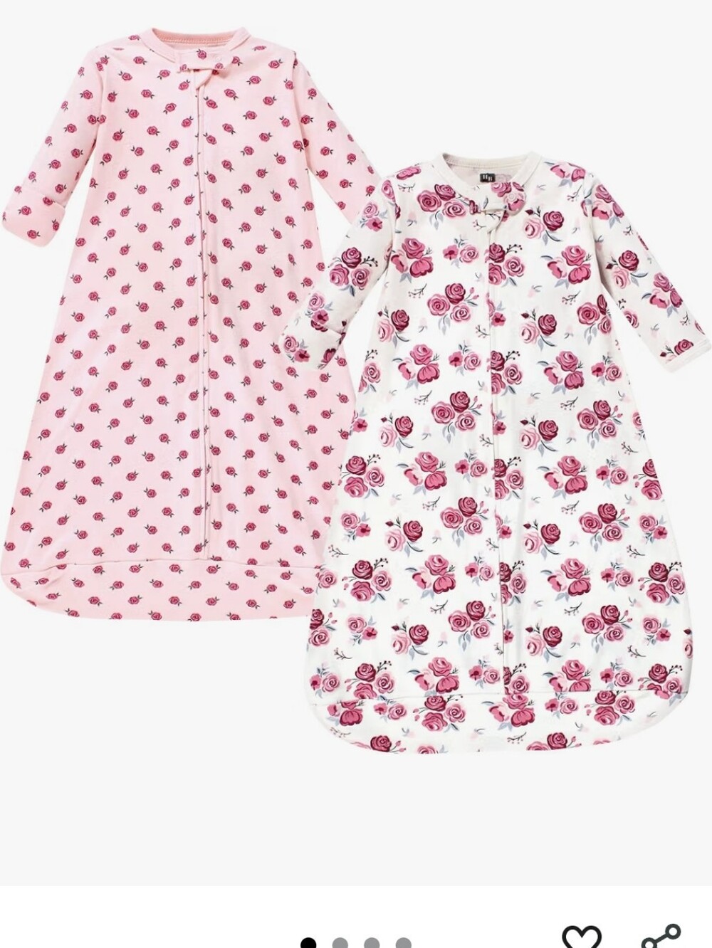 Hudson Baby Unisex Baby Cotton Long-Sleeve Wearable Sleeping Bag Size 3/9 Months - Picture 5 of 10